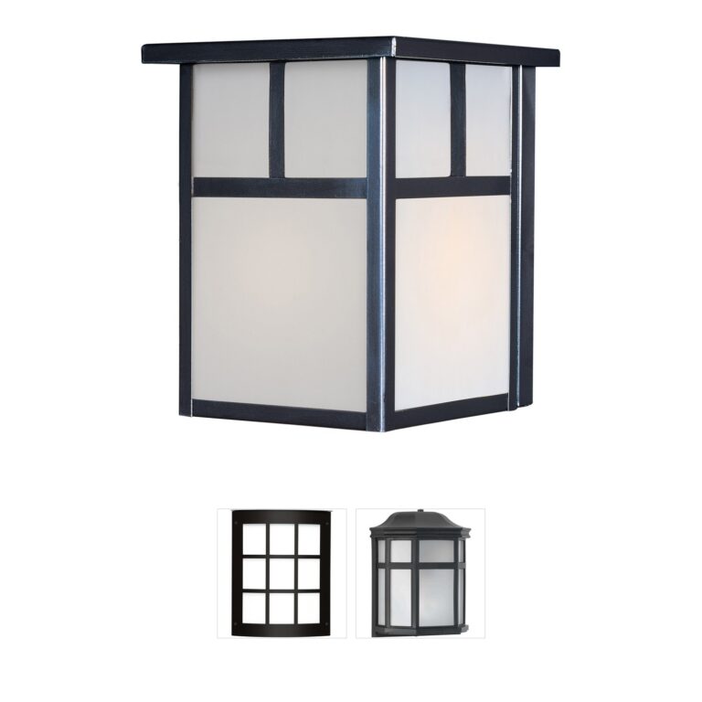 Maxim Lighting Coldwater Black Aluminum Outdoor Wall Lantern