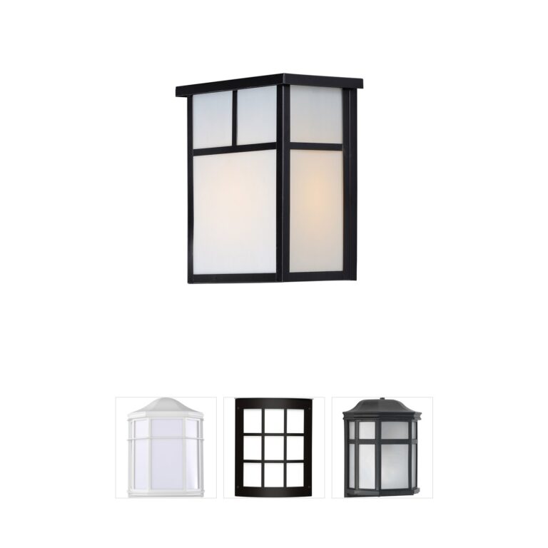 Maxim Lighting Coldwater Black Aluminum Outdoor Wall Lantern
