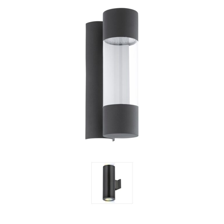 Eglo Robledo Anthracite Galvanized Steel LED Outdoor Wall Light