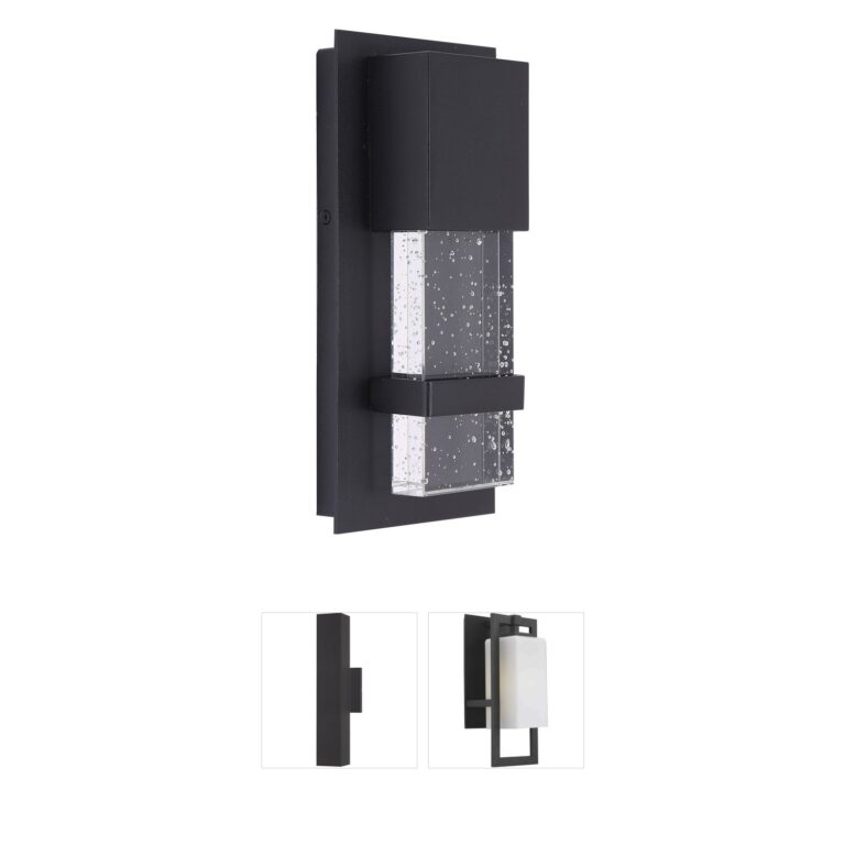 Eglo Venecia Matte Black Steel Outdoor Wall Light