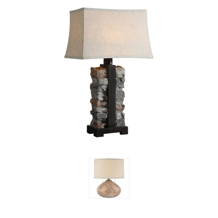 Uttermost Kodiak Stacked Stone Table Lamp