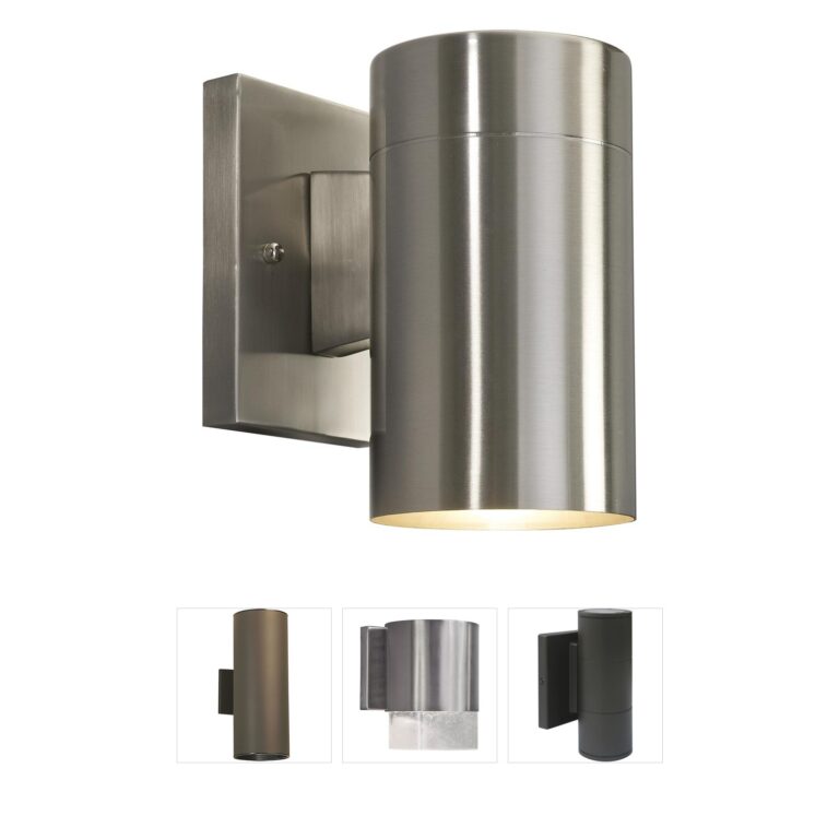 Canarm Madison 1-Light Brushed Nickel Steel Outdoor Wall Downlight