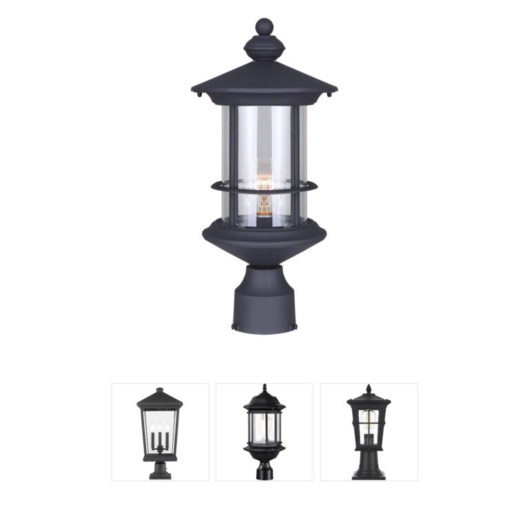 Canarm Madison Black Outdoor Post Light