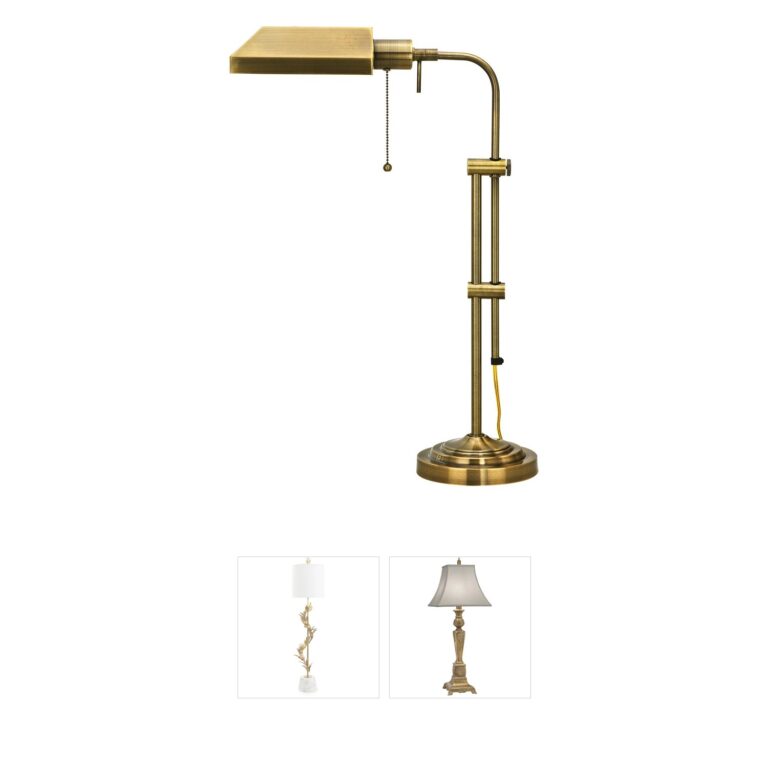 CAL Lighting Pharmacy Collection Antique Brass Table Lamp
