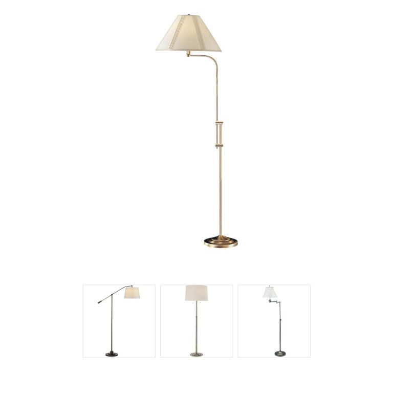 CAL Lighting Pharmacy Antique Brass Floor Lamp