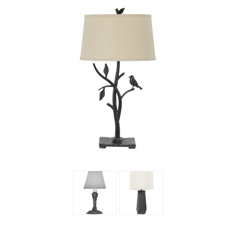 Cal Lighting Medora Iron Table Lamp with Bird Design