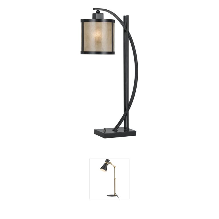 Cal Lighting Mica Collection Iron Table Lamp