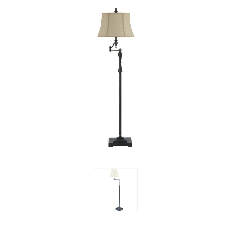 CAL Lighting Madison Oil Rubbed Bronze Swing Arm Floor Lamp
