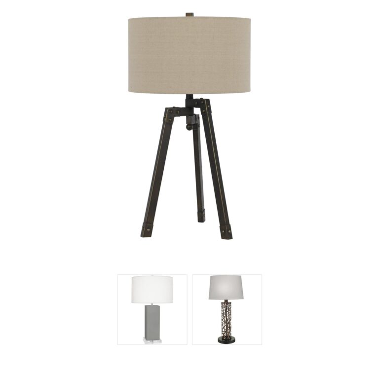 Cal Lighting Tripod Iron Table Lamp
