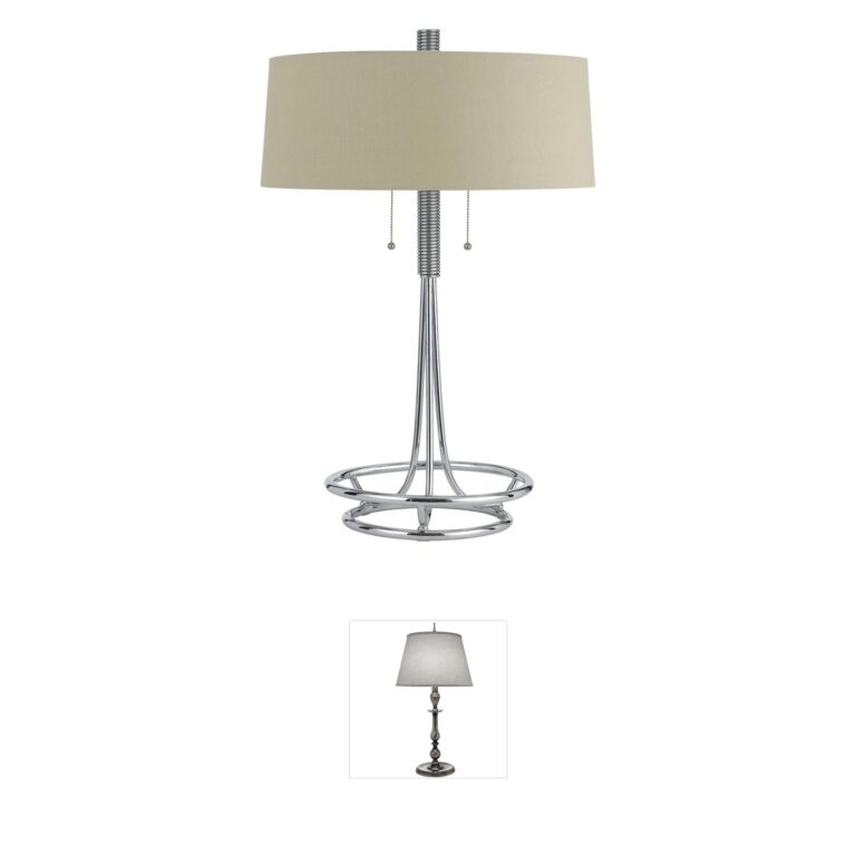 CAL Lighting Lecce Chrome Table Lamp