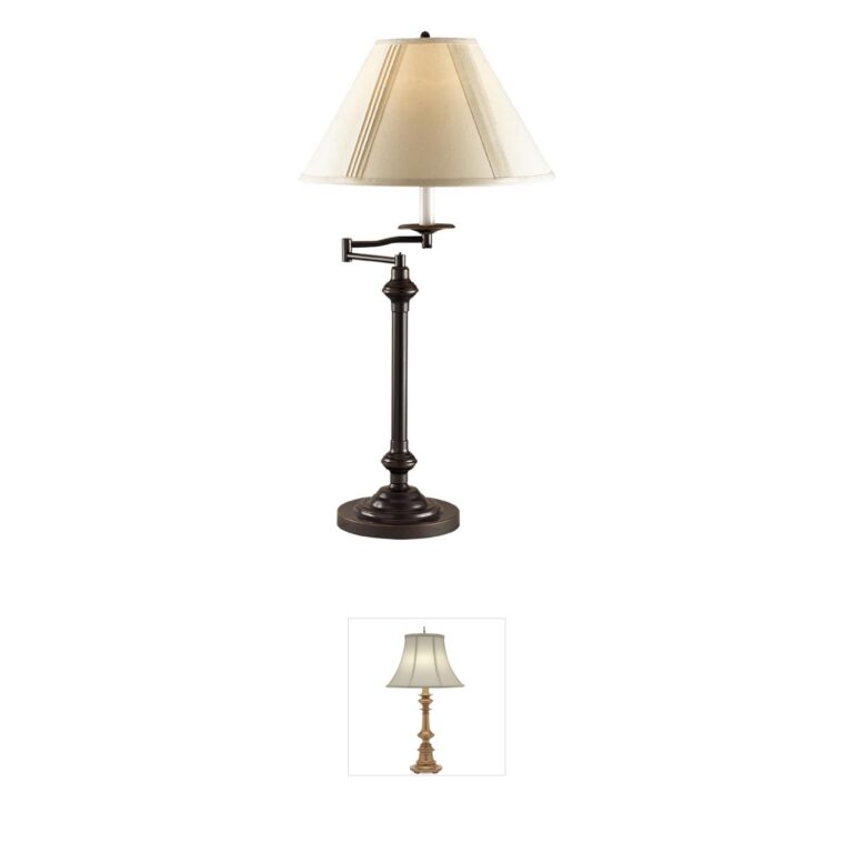 CAL Lighting Signature Collection Dark Bronze Swing Arm Lamp