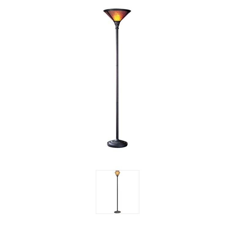 CAL Lighting Signature Collection Mission Mica Floor Lamp