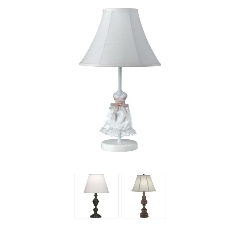 CAL Lighting Doll Skirt Resin Table Lamp