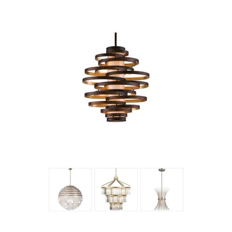 Corbett Lighting Vertigo Hand Forged Iron 3-Light Pendant