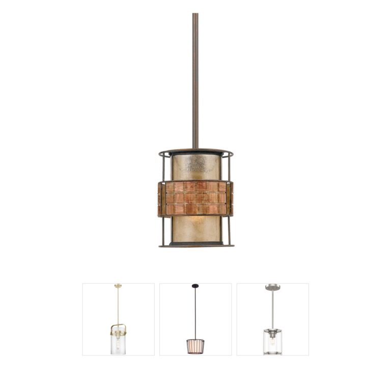Quoizel Laguna Renaissance Copper Mini Pendant with Mica Shade