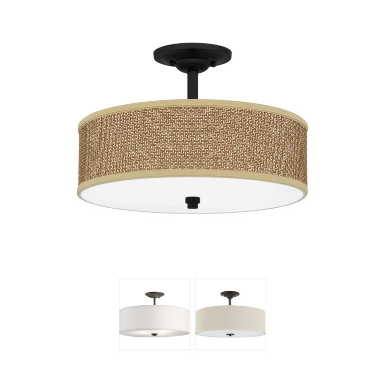 Quoizel Zen Mystic Black Steel Semi-Flush Mount