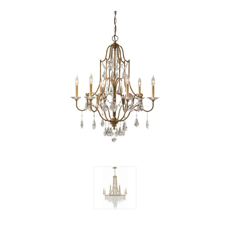 Generation Lighting Valentina 6-Light Oxidized Bronze Chandelier