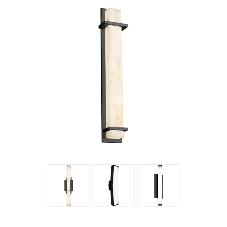 Justice Design Group Alabaster Rocks Outdoor Wall Sconce
