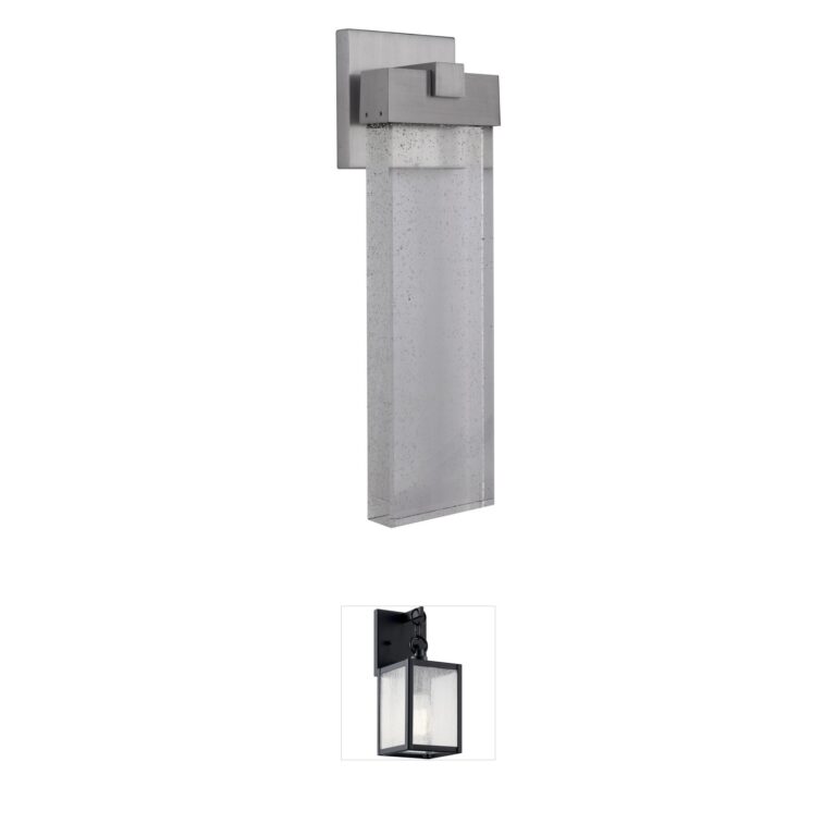 Craftmade Aria Seeded Crystal LED Outdoor Wall Light