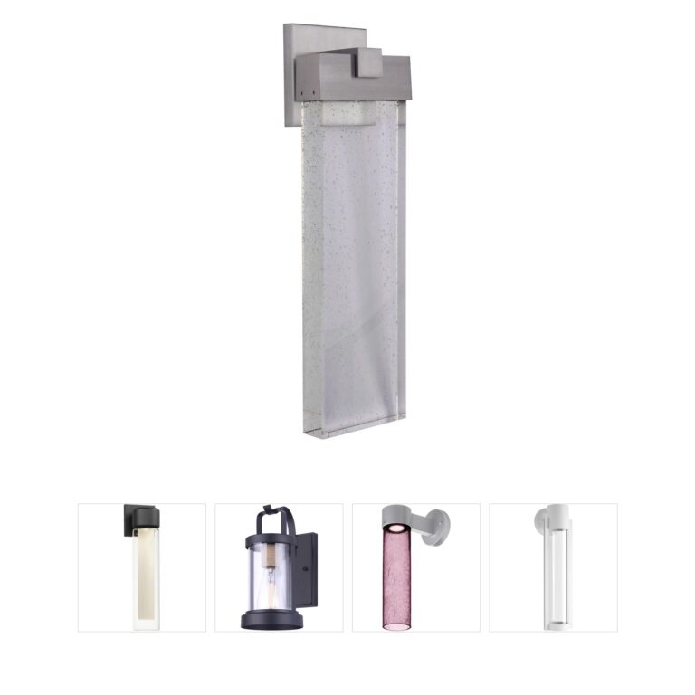 Craftmade Aria Seeded Crystal LED Outdoor Wall Light