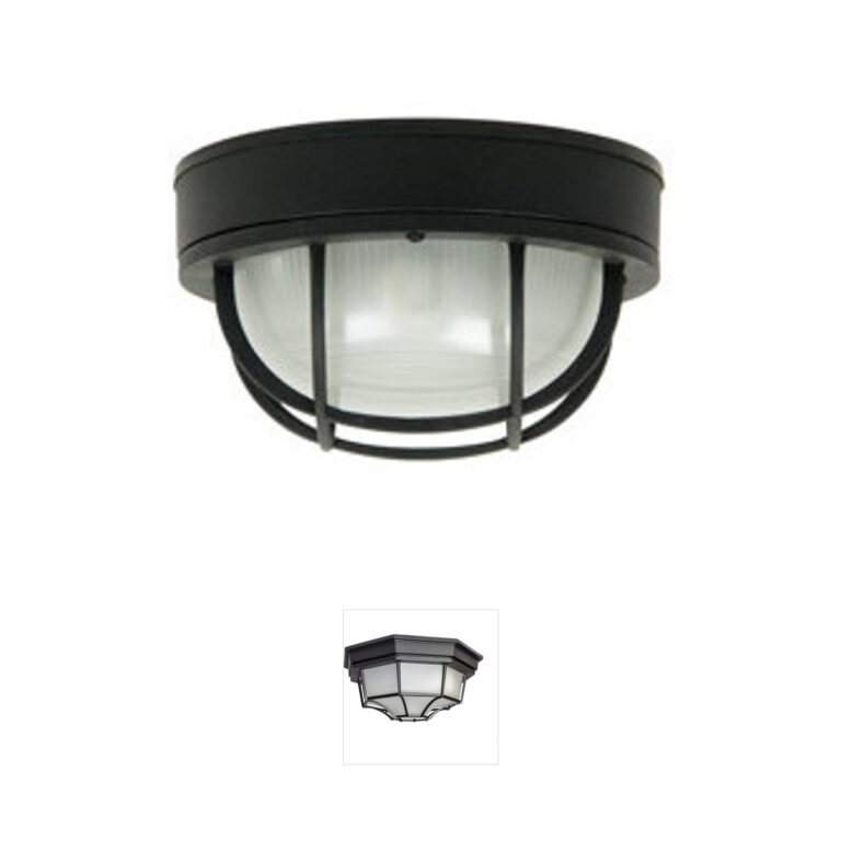 Craftmade Bulkheads Textured Black Outdoor Flushmount