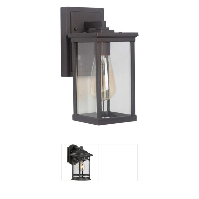 Craftmade Riviera III Oiled Bronze Outdoor Wall Light with Beveled Glass
