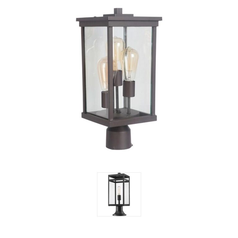 Craftmade Riviera III Oiled Bronze Outdoor Post Light