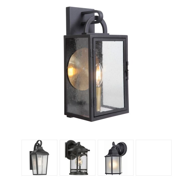 Craftmade Neighborhood Wolford Textured Black Outdoor Wall Light