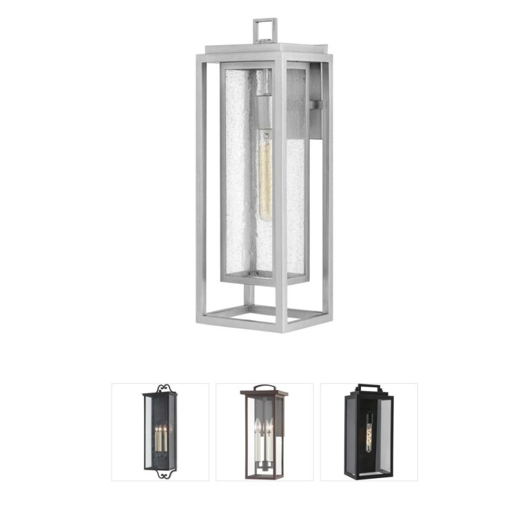 Hinkley Coastal Elements Republic Satin Nickel Outdoor Wall Lantern