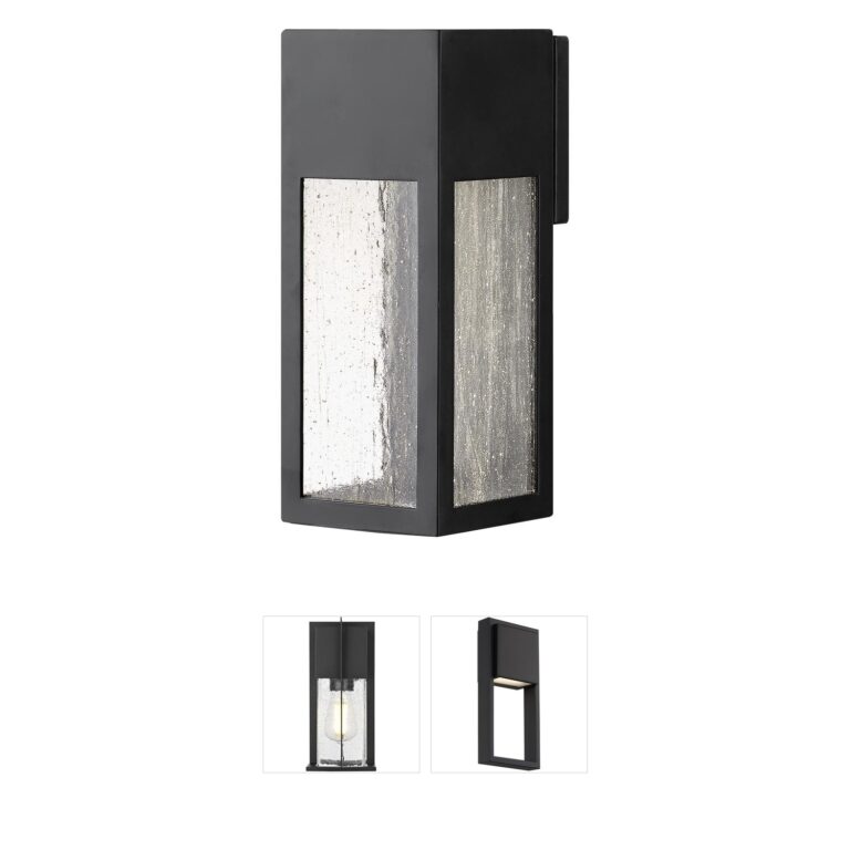 Hinkley Rook Satin Black Aluminum Outdoor Wall Light