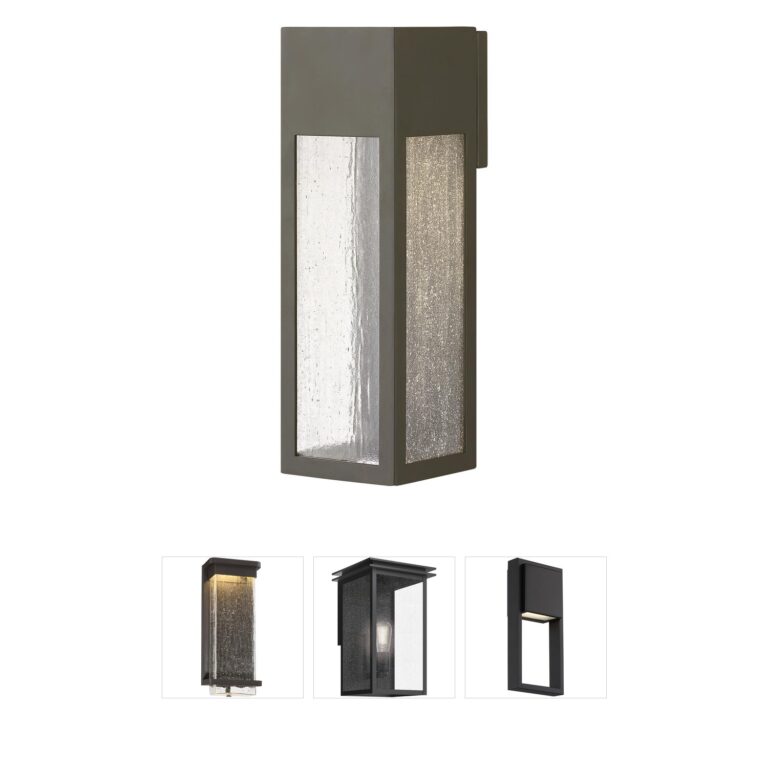 Hinkley Rook Bronze Modern Outdoor Wall Lantern