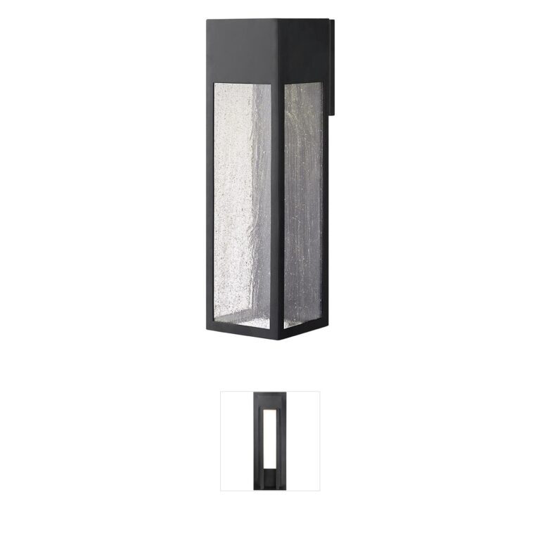 Hinkley Rook Satin Black Aluminum Outdoor Wall Light