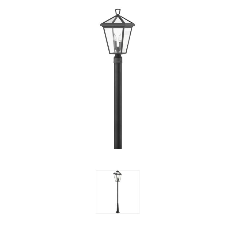 Hinkley Estate Series Alford Place Museum Black Aluminum Outdoor Post Lantern