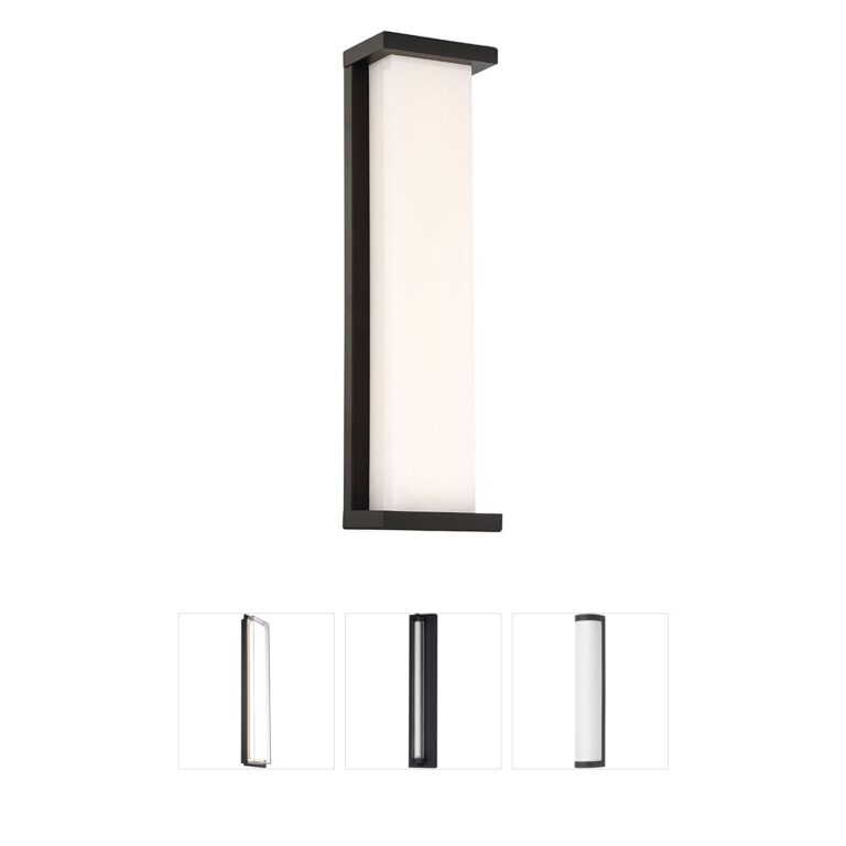 WAC Lighting Case Black LED Outdoor Wall Light