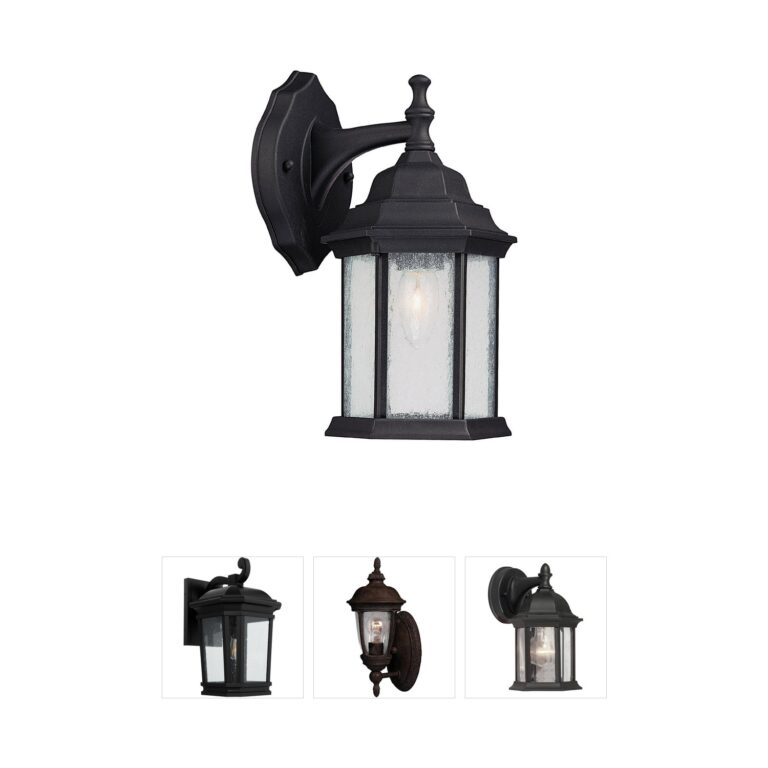 Capital Lighting Main Street 6" Black Outdoor Wall Lantern