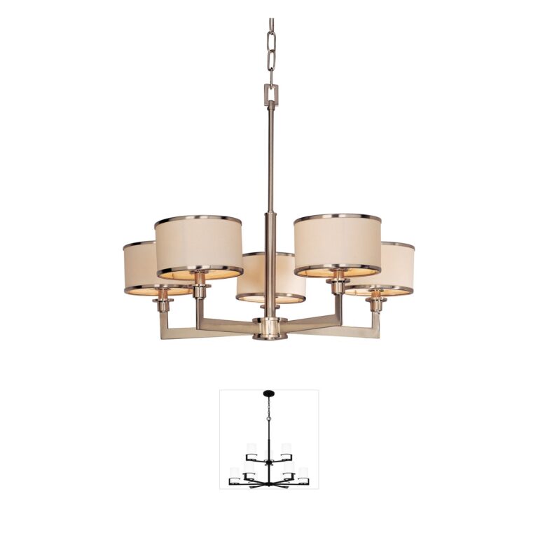 Maxim Lighting Nexus Satin Nickel 5-Light Chandelier