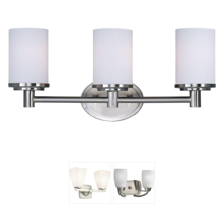 Maxim Lighting Cylinder Satin Nickel 3-Light Vanity Light