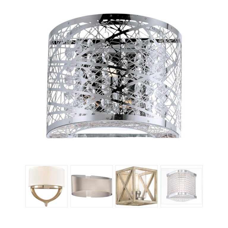 ET2 Contemporary Lighting Inca Polished Chrome Wall Sconce