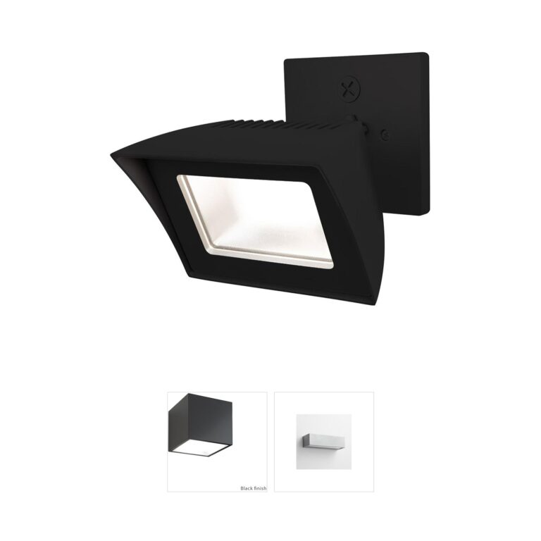 WAC Lighting Endurance Flood PRO Black Aluminum Outdoor LED Wall Light