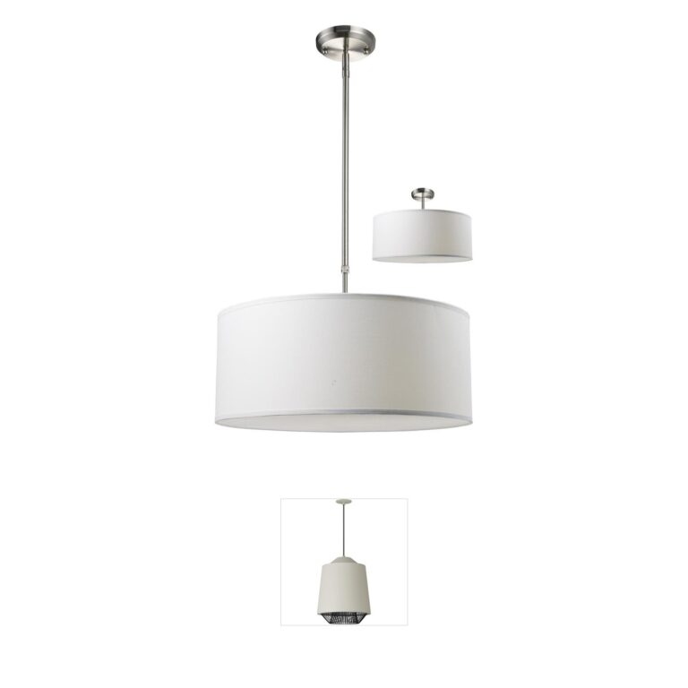 Z-Lite Albion Brushed Nickel 3-Light Pendant