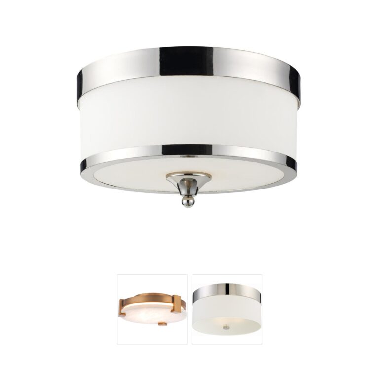 Z-Lite Cosmopolitan Chrome Flush Mount