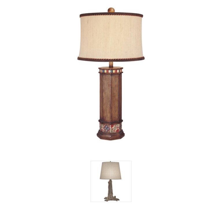 Minka-Lavery ML Brown Wood Look Table Lamp
