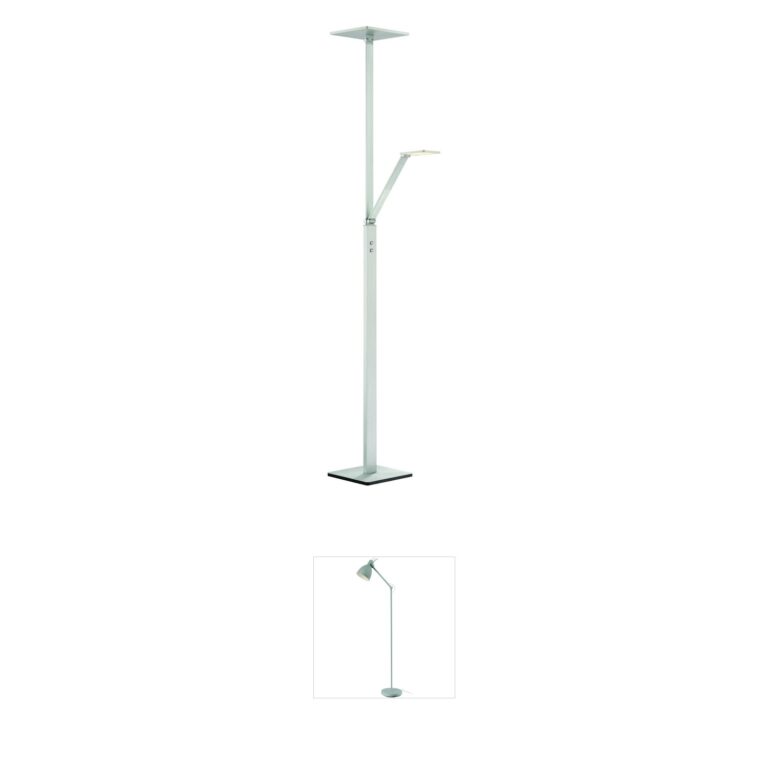 George Kovacs Task Portables Chiseled Nickel LED Floor Lamp