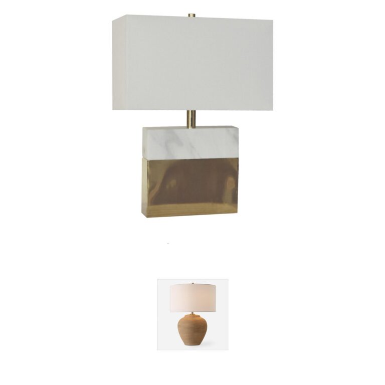 Bethel International Canada Gold Table Lamp