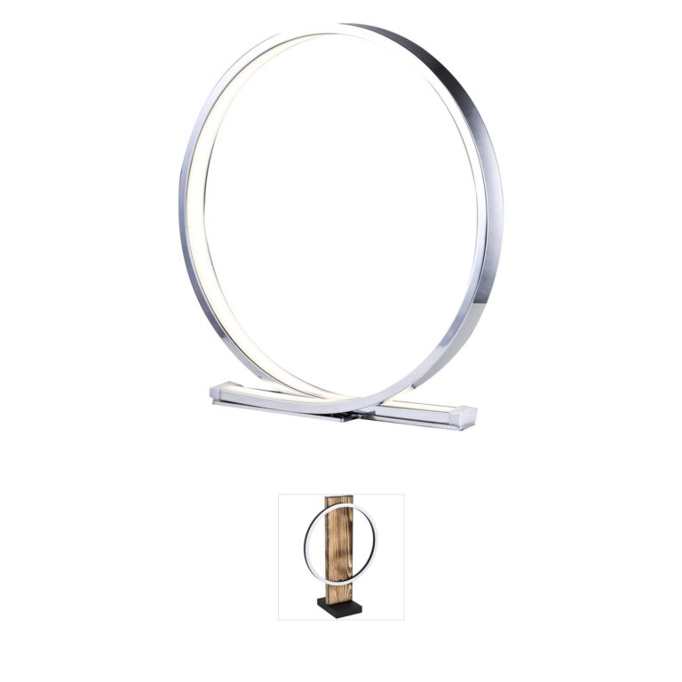 Bethel International Canada Chrome LED Table Lamp with Acrylic Diffuser