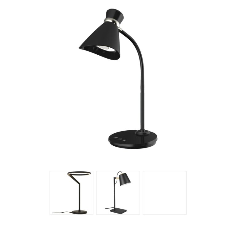 Dainolite Contemporary LED Desk Lamp - Black