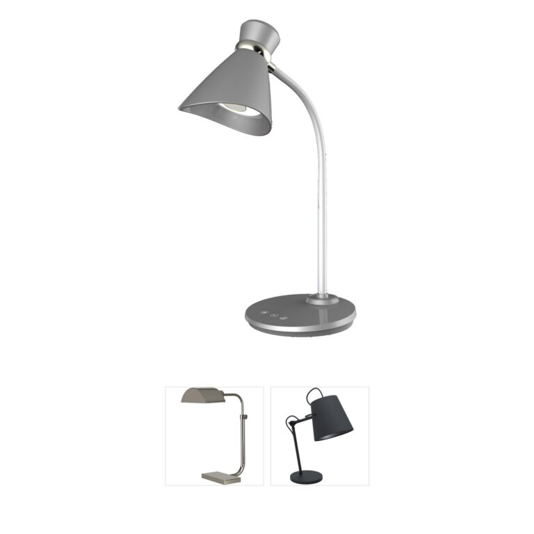 Dainolite Contemporary LED Task Lamp in Silver