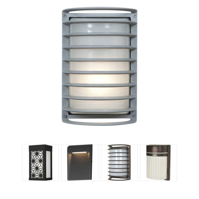 Access Lighting Bermuda White Coastal Aluminum Outdoor LED Wall Light with Ribbed Glass