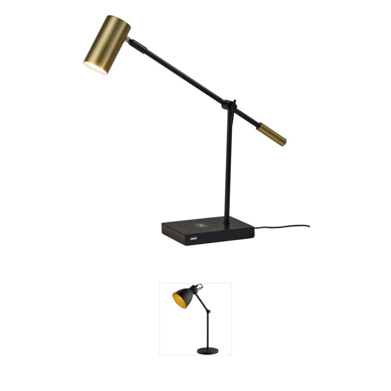 Adesso Collette LED Desk Lamp with Wireless Charging