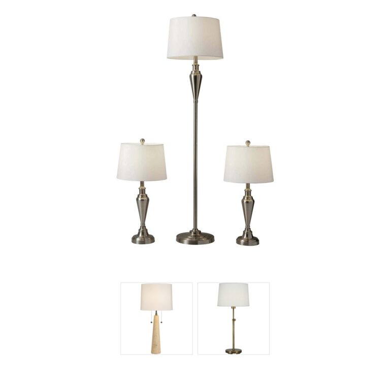 Adesso Glendale Brushed Steel Table Lamp